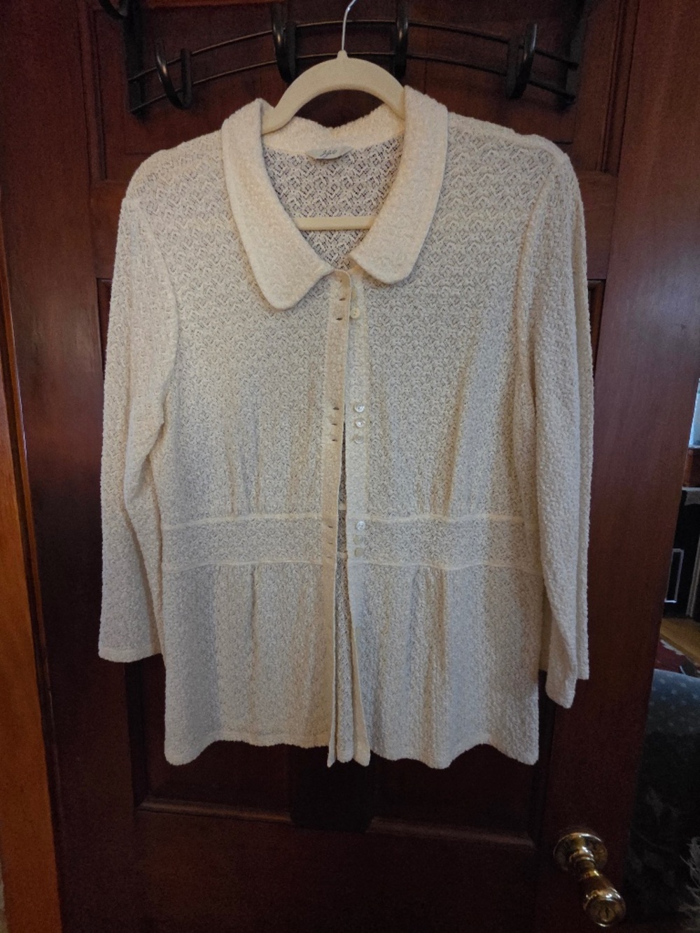 J. Jill  beige top, size M